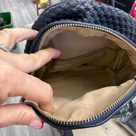 Sondra Roberts Squared Navy Mini Backpack - Picture 8 of 8